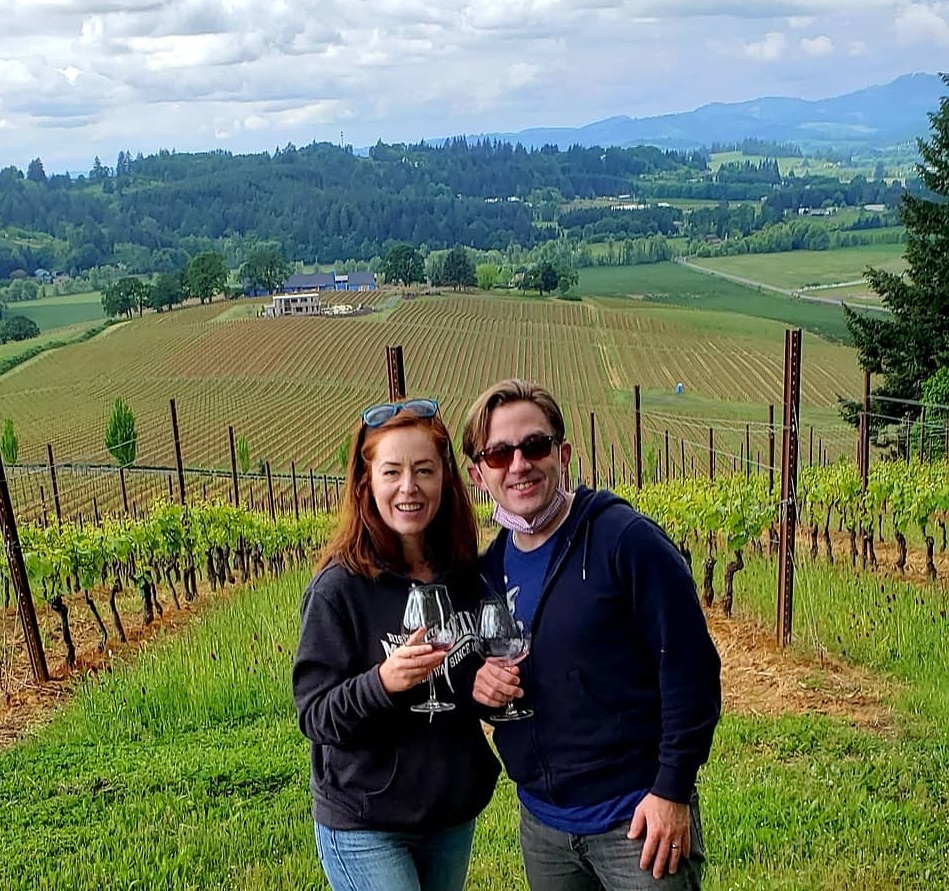 Guided vineyard tour.