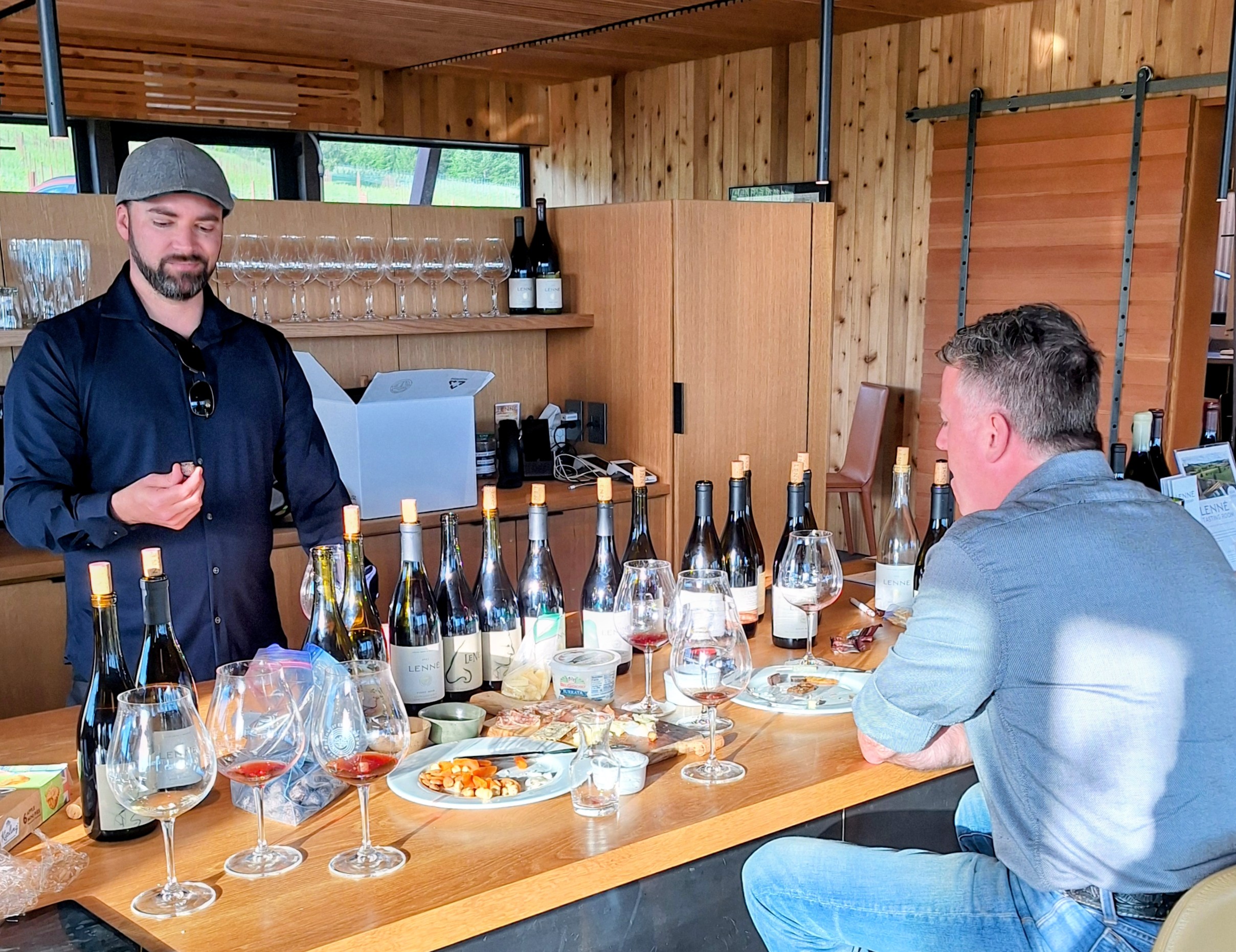 Eric and Matt tasting